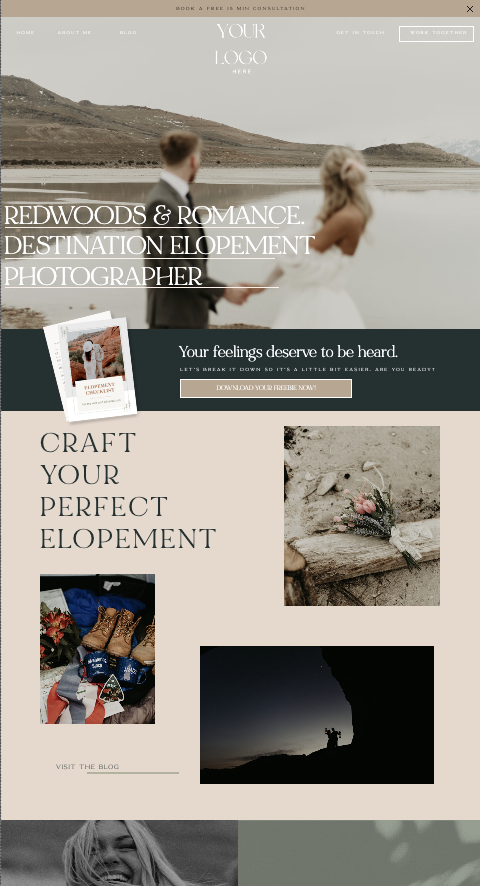 Branding, Photography Website
